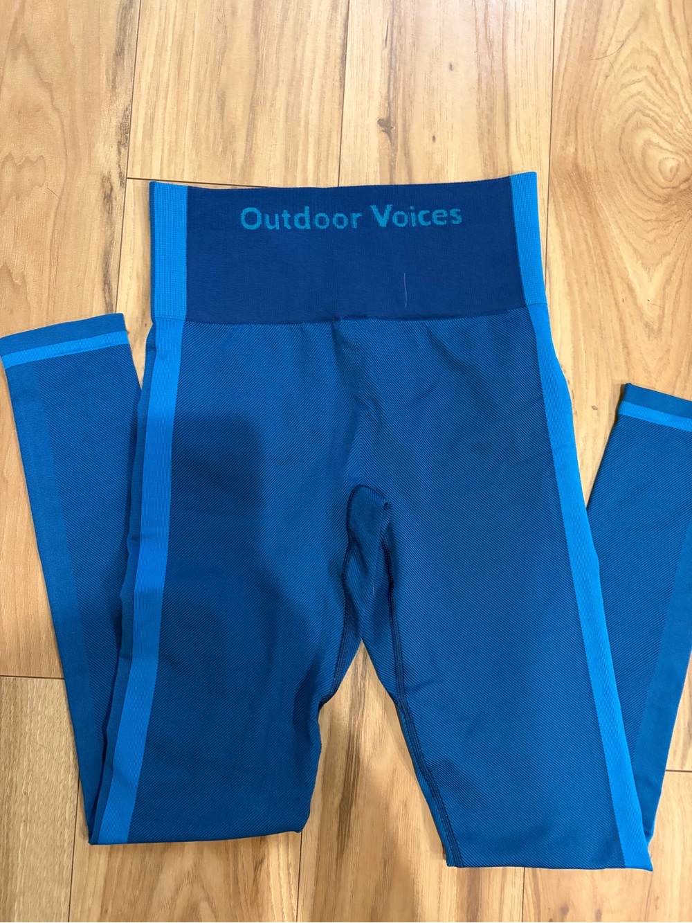 Outdoor Voices Women’s Blue High-Waist Active Leggings